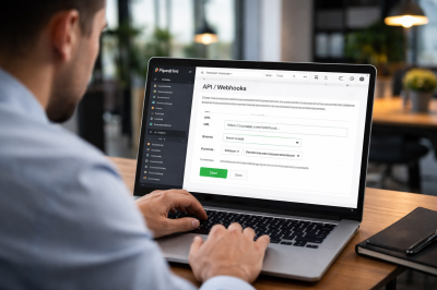 Create webhook in Pipedrive