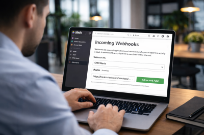 Create webhook in Slack